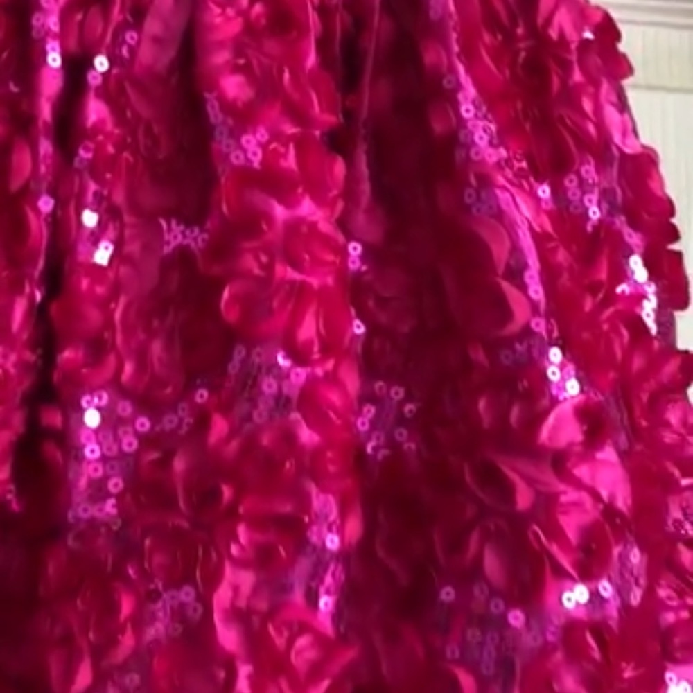 Pink Floral Kids Dress - Picture 2 of 16